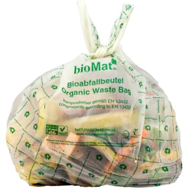 BIOMAT® Bioabfallbeutel 10 Liter mit Henkel 1 Karton = 36 x 26 = 936 Abfallbeutel - Bild-Darstellung des Produktes 1