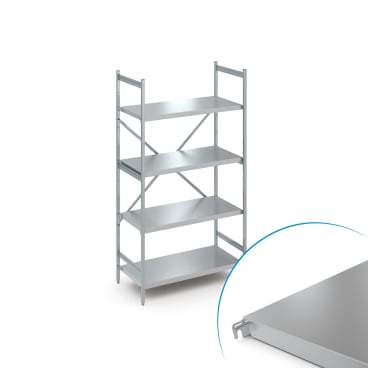 HUPFER - Norm 5 Standregal-Set mit geschlossener Auflage N5GS39005001400 - Bild-Darstellung des Produktes 1