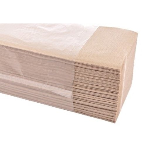 Papierhandtücher 25 x 23 cm, 1-lagig, natur-hell