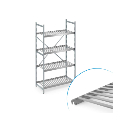 HUPFER - Norm 20 Standregal-Set mit Rostauflage N20AR38005001200 - Bild-Darstellung des Produktes 1