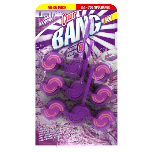 Cillit Bang Color Power 6 Wilde Orchidee Lila WC-Spüler