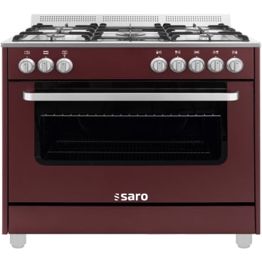 SARO Multifunktionsherd Gas/Elektro
Modell TS95C61LVI bordeaux 331-10555 - Bild-Darstellung des Produktes 1