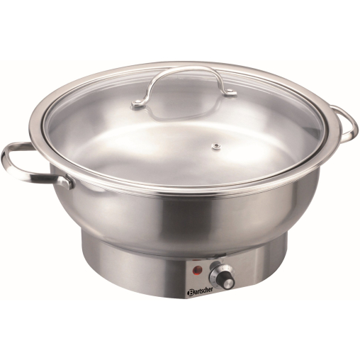 Bartscher Chafing Dish Speisenwärmer, rund, 3,8 Liter