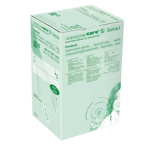 Sempercare® latex Untersuchungshandschuh, gepudert