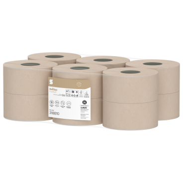 Satino PureSoft Jumbo Toilettenpapier, 2-lagig, JT1-kompatibel 1 Packung = 12 Rollen à 720 Blatt - Bild-Darstellung des Produktes 1