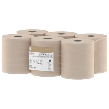 Satino PureSoft Jumbo-Toilettenpapier, 2-lagig, JT2 1 Packung = 6 Rollen à 1520 Blatt (380 m) - Bild-Darstellung des Produktes 1