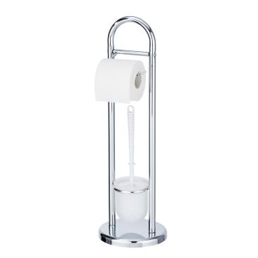 WENKO Siena Stand WC-Garnitur Farbe: silber / chrom - Bild-Darstellung des Produktes 1