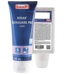 Buzil GmbH & Co. KG Buzil Hautschutzlotion Rinax® Skinguard Pro H 820, Schutzlotion bildet einen elastischen, grifffesten und unsichtbaren Schutzfilm, 1000 ml - Beutelflasche H820-0001