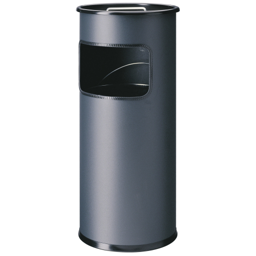 DURABLE Papierkorb mit Ascher, rund, 17 Liter