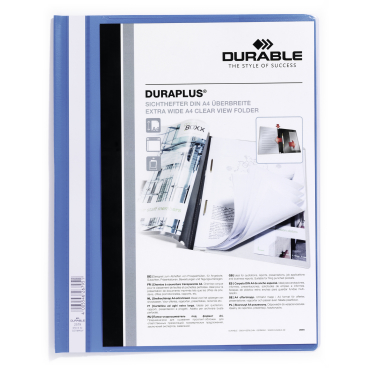 DURABLE Duraplus® Schnellhefter, DIN A4+ 1 Packung = 25 Stück, blau - Bild-Darstellung des Produktes 1