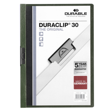 DURABLE Duraclip® Klemmhefter für 1-30 Blatt, DIN A4 1 Packung = 25 Stück, petrol/dunkelgrün - Bild-Darstellung des Produktes 1