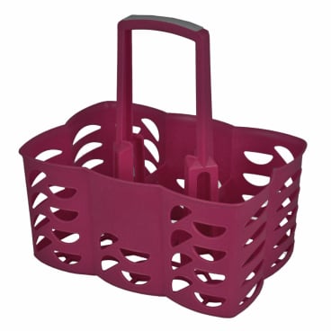 Gies ecoline Flaschenträger, für 6 Flaschen – Farbe: brombeere