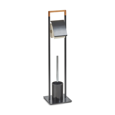 Zeller WC-Garnitur, 19 x 19 x 74,5 cm Material: Metall, schwarz - Bild-Darstellung des Produktes 1