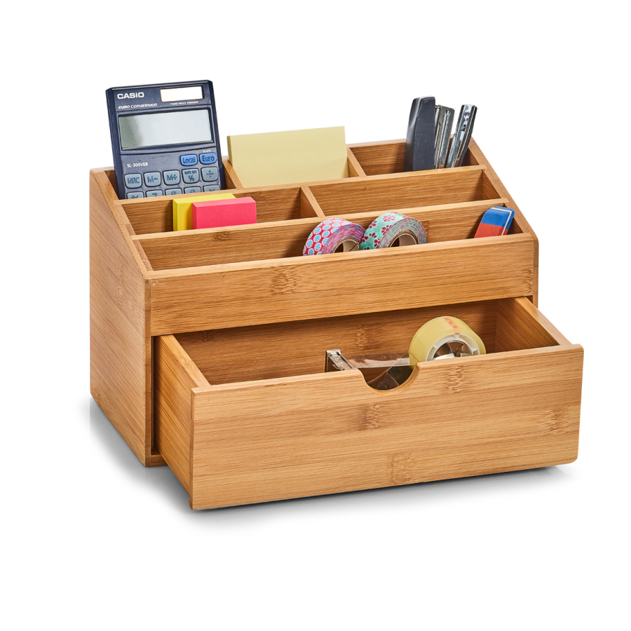 zeller-bamboo-organizer-mit-schubfach-6-f-cher-material-bambus
