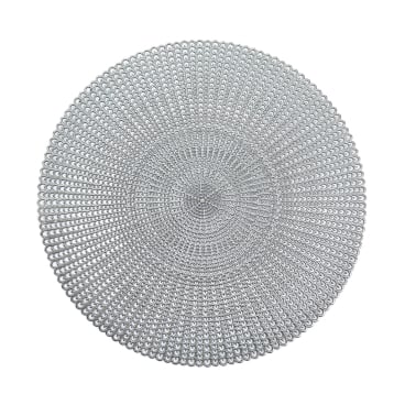 Zeller Cut out Platzset, Ø 41 cm 1 Stück, PVC, silber kaufen