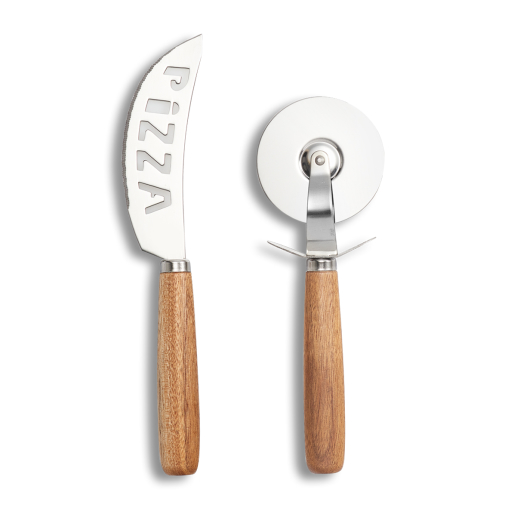 Zeller Pizza-Schneide-Set, 2-teilig