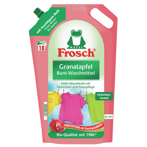 Frosch Granatapfel Bunt-Waschmittel
