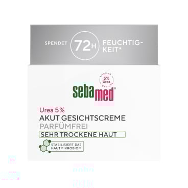 sebamed® Urea 5% Akut Gesichtscreme, parfümfrei 1 Dose = 50 ml - Bild-Darstellung des Produktes 1