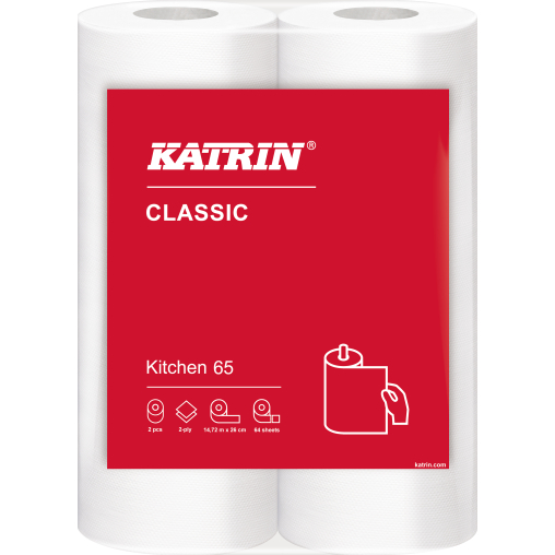 KATRIN Küchenrolle, 2-lagig, weiß