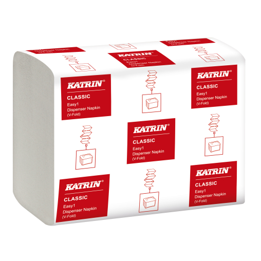 KATRIN Classic Easy 1 Napkin Servietten, weiß