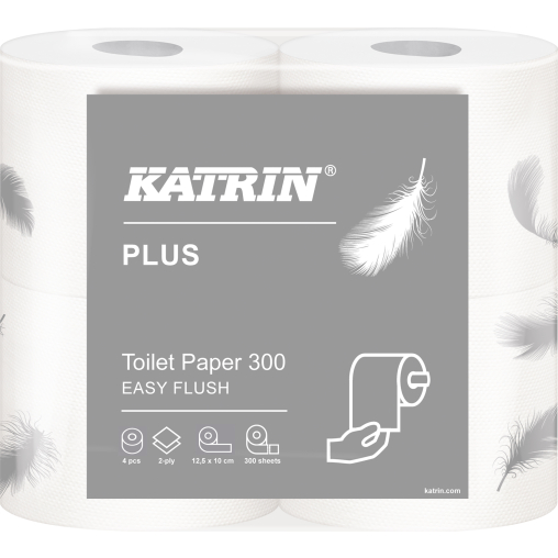 KATRIN Plus Toilet 300 EasyFlush Toilettenpapier