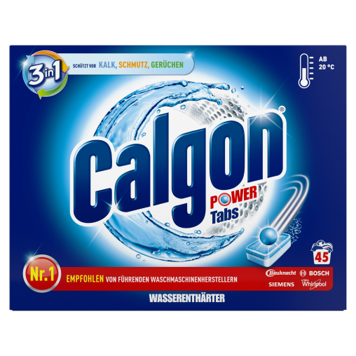 Calgon 3 in 1 Waschmaschinen-Wasserenthärter Power-Tabs