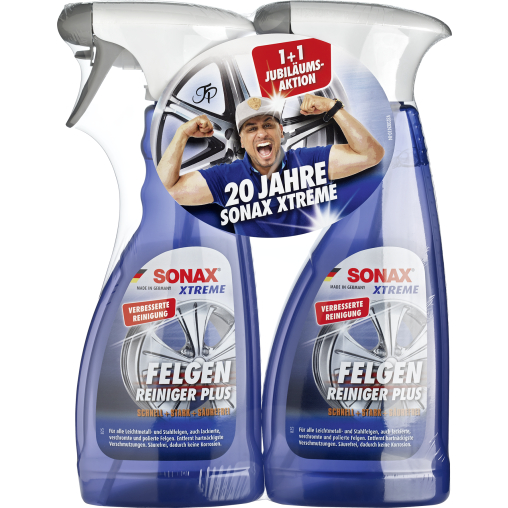 SONAX XTREME FelgenReiniger PLUS 1+1 Set, 2-teilig