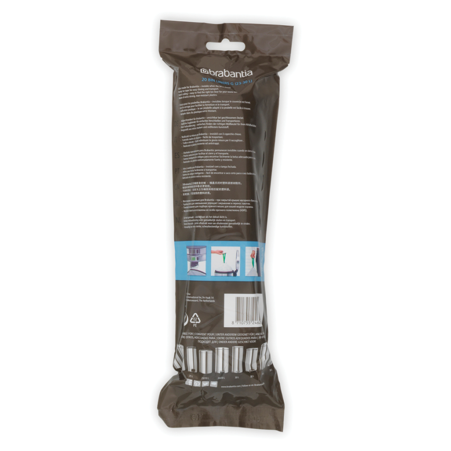 Brabantia Müllbeutel Smartfix 20 Mülltüten 6er Pack F 20 Liter
