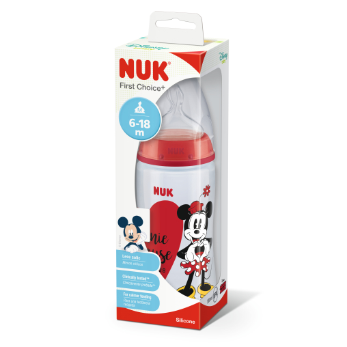 NUK Disney Mickey First Choice+ Babyflasche aus Polypropylen