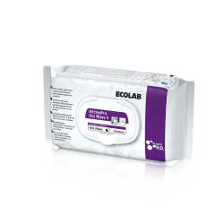 Ecolab GmbH & Co. OHG ECOLAB KitchenPro Oxy Wipes S Desinfektionstücher, Flächendesinfektionstücher mit starker Reinigungswirkung, 1 Karton = 6 Packungen à 100 Tücher 9092860