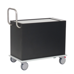 novocal GmbH novocal Kartei- und Visitenwagen, Verwaltungswagen für die Visite von Patienten und Verwaltung von Unterlagen, Maße (L x B x H): 80, 5 x 46,0 x 92,0 cm, NKV10-2