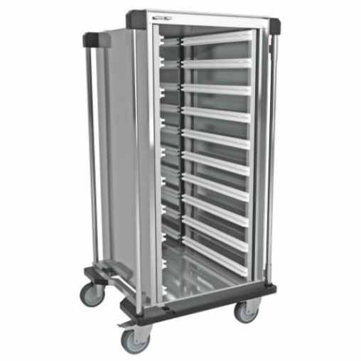 novocal Sterilgut-Transportwagen mit Auflageschienen für Module