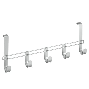 Metaltex Türhängeleiste, 5 Haken Maße: 42,5 x 4 x 15,5 cm - Bild-Darstellung des Produktes 1