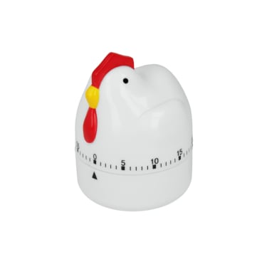 Metaltex Henne Timer Eieruhr – Material: Kunststoff, weiß