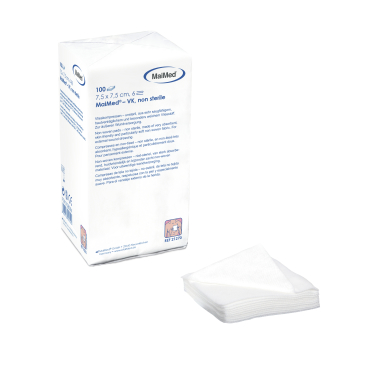 MaiMed® VK Vlieskompressen unsteril  100 Stück, 7,5 x 7,5 cm, 6-fach - Bild-Darstellung des Produktes 1