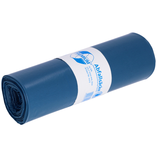 DEISS PREMIUM Abfallsack 70 Liter, blau, Typ 100
