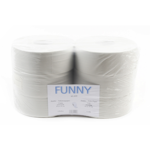 Jumbo-Toilettenpapier, Tissue, 2-lagig, hellgrau