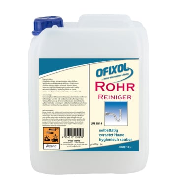 Ofixol Rohrreiniger, flüssig 10 l - Kanister - Bild-Darstellung des Produktes 1