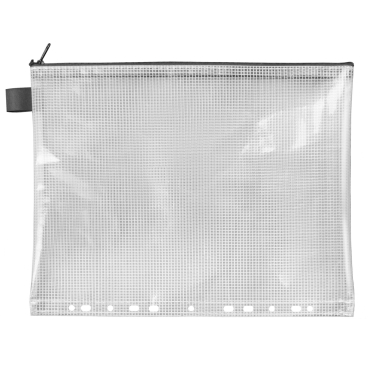 Reißverschlusstasche A4 EVA-Material mit Abheftrand transparent Reißverschlusstasche A4 EVA-Material mit Abheftrand transparent - Bild-Darstellung des Produktes 1