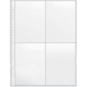 Sammelhüllen A4 120my glasklar für 4 x A6 hoch Sammelhüllen A4 120my glasklar für 4 x A6 hoch - Bild-Darstellung des Produktes 1