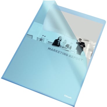 Sichthüllen A4 120my PP genarbt blau VE=100 Stück Sichthüllen A4 120my PP genarbt blau VE=100 Stück - Bild-Darstellung des Produktes 1