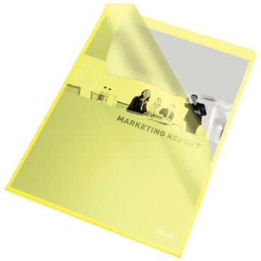 Sichthüllen A4 120my PP genarbt gelb VE=100 Stück Sichthüllen A4 120my PP genarbt gelb VE=100 Stück - Bild-Darstellung des Produktes 1
