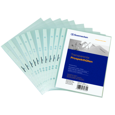 Prospekthülle 1505 DIN A5 PP transparent 10 Stück Prospekthülle 1505 DIN A5 PP transparent 10 Stück - Bild-Darstellung des Produktes 1
