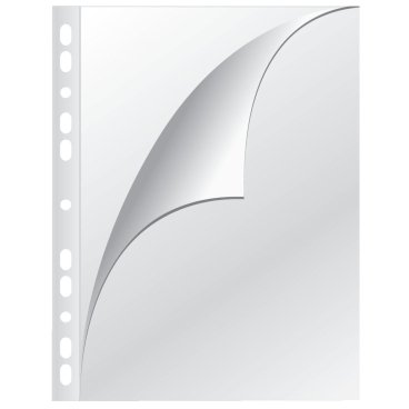 Prospekthülle A4 Öffnung oben/links 80 mym genarbt 100 Stück. Prospekthülle A4 Öffnung oben/links 80 mym genarbt 100 Stück. - Bild-Darstellung des Produktes 1