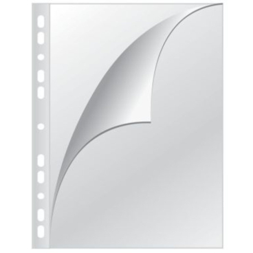 Prospekthüllen mit Lochrandverstärkung - oben und links offen glasklar 0,15 mm A. Prospekthüllen mit Lochrandverstärkung - oben und links offen glasklar 0,15 mm A. - Bild-Darstellung des Produktes 1