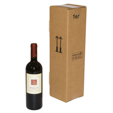 Versandkarton 00069081 Flasche 105x420x105mm braun 20 Stück Versandkarton 00069081 Flasche 105x420x105mm braun 20 Stück - Bild-Darstellung des Produktes 1