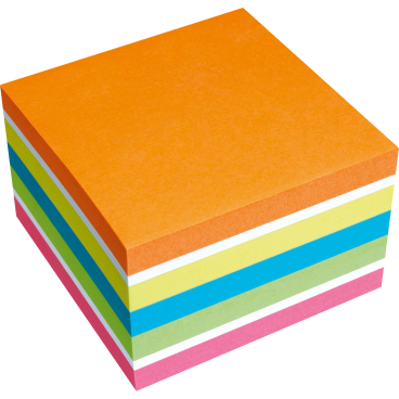 Haftnotizwürfel 5854 450 Blatt or/weiß/ge/bl/gn/pi Haftnotizwürfel 5854 450 Blatt or/weiß/ge/bl/gn/pi - Bild-Darstellung des Produktes 1