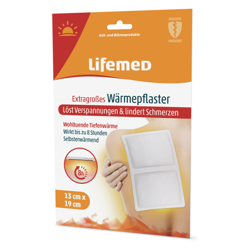 Lifemed® Extragroßes Wärmepflaster, 19 cm x 13 cm