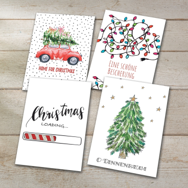 Weihnachts-Postkarten-Set A6 270g Colourful Christmas 24 Stück Weihnachts-Postkarten-Set A6 270g Colourful Christmas 24 Stück - Bild-Darstellung des Produktes 1