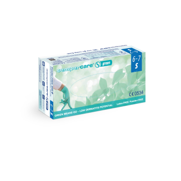 Sempercare® Untersuchungshandschuhe Green, Nitril 1 Packung = 200 Stück, Größe S - Bild-Darstellung des Produktes 1